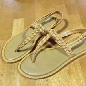 Melissa Salinas size 8 pvc sandals yellow orange gold color. Never worn …